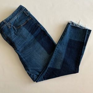 Universal Thread Patchwork High Rose Skinny Jean